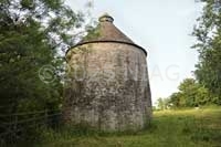 Warmington Dovecote roofed with Collyweston slates.