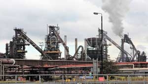 The 'Four Queens' blast furnaces at Scunthorpe